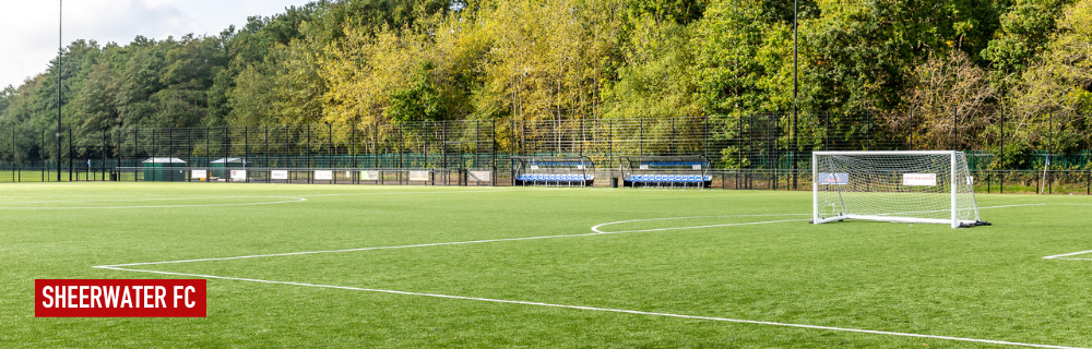 3G football pitch, home of Sheerwater FC