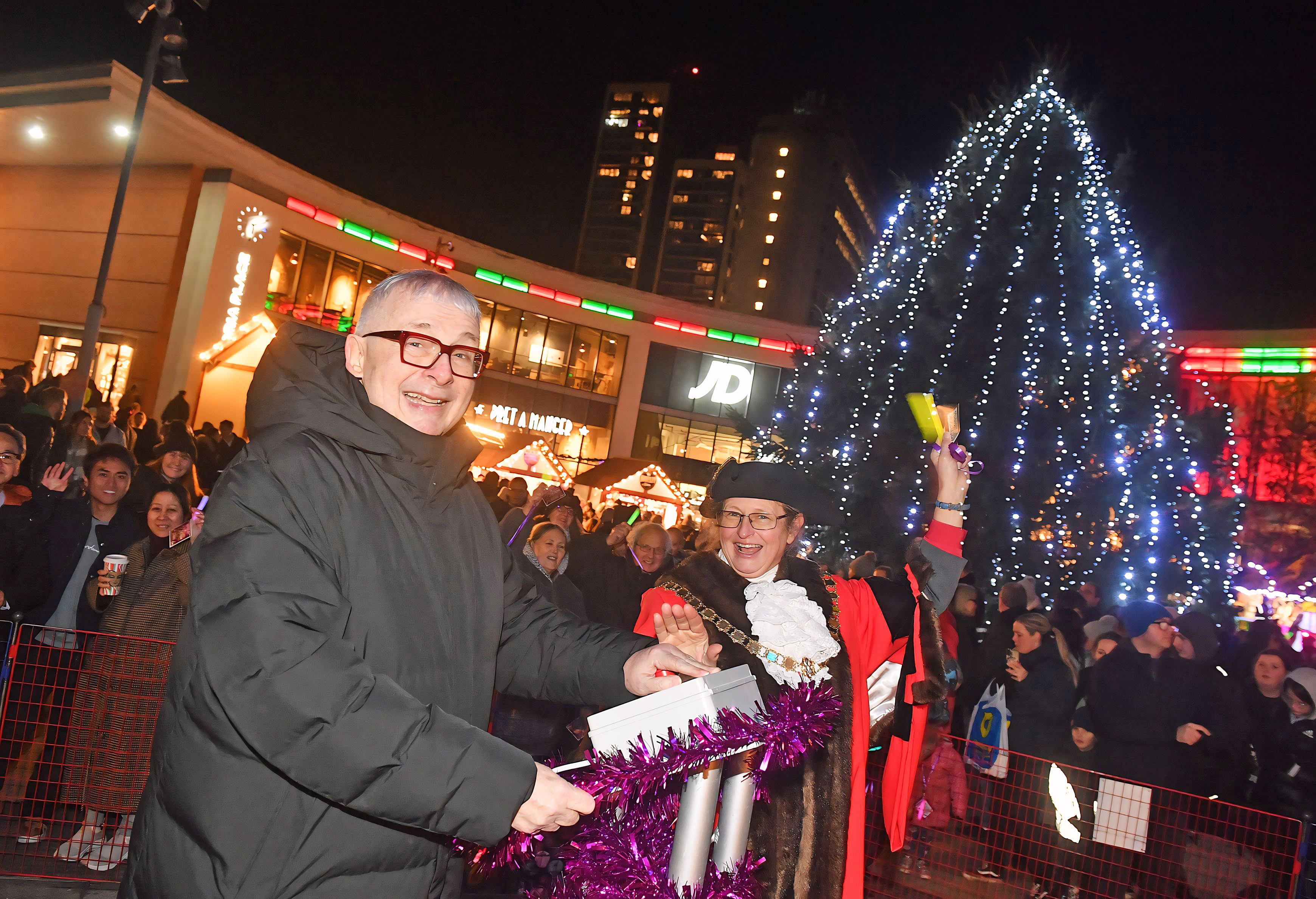 Mayor of Woking with Christopher Biggins