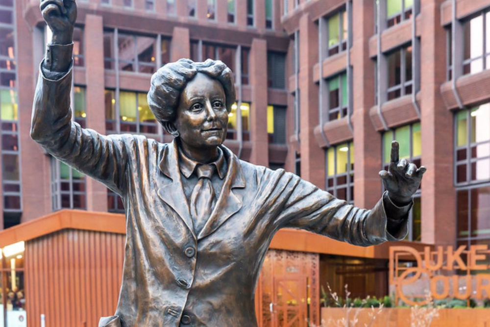 Dame Ethel Smyth Statue outside Dukes Court, Woking